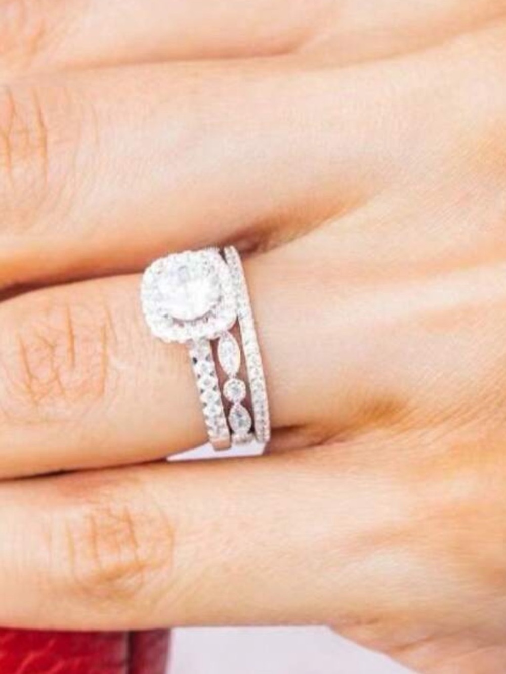 Silver ring set